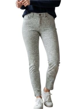 Free People Gray Patterned Skinny Jeans